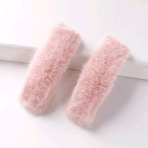 🍉5 for $25* Fuzzy Pink Hair Clips